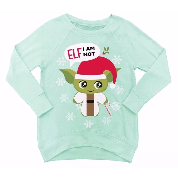 NWT Carter’s Christmas Fleece Sleep Dress Star Wars Yoda Shirts Girls XS 4/5 4T - Picture 5 of 11